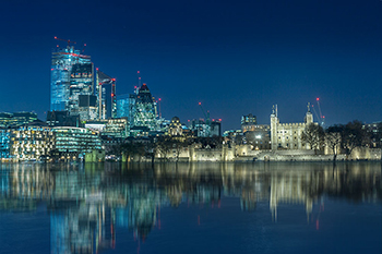 London Tower Themse bei Nacht, London Tower an Thames at night