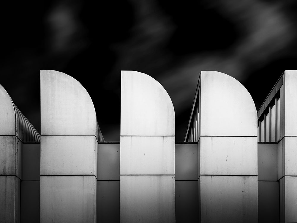 Bauhaus Museum Fineart schwarz weiss, Berlin Bauhaus Museum fineart black and white