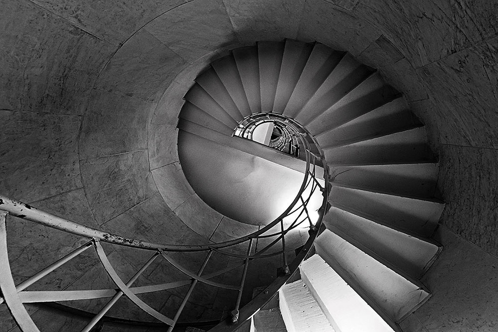 Berlin Siegessäule Treppe fine art schwarz weiss, Berlin Victory Column stairwai fie art black and white
