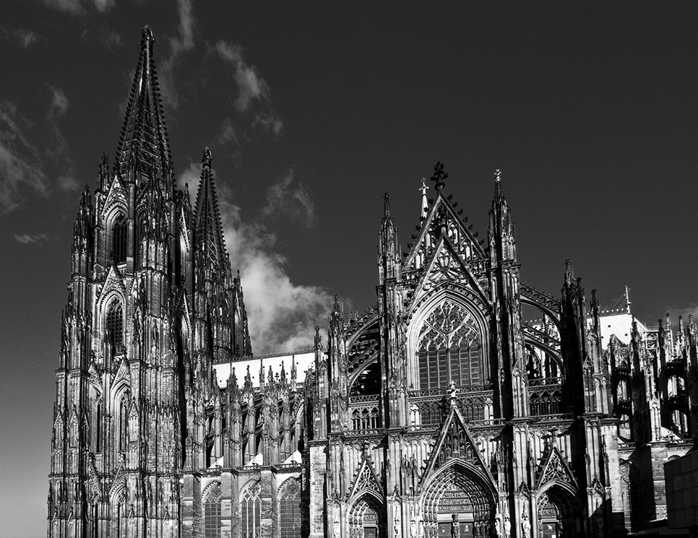 Köln Dom fine art schwaz weiss, Cologne Cathedral fineart black and white