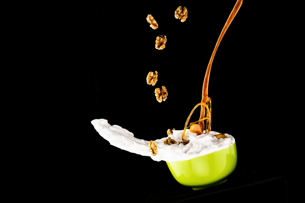 Joghurt Honig Nüsse, Yogurt honey nuts