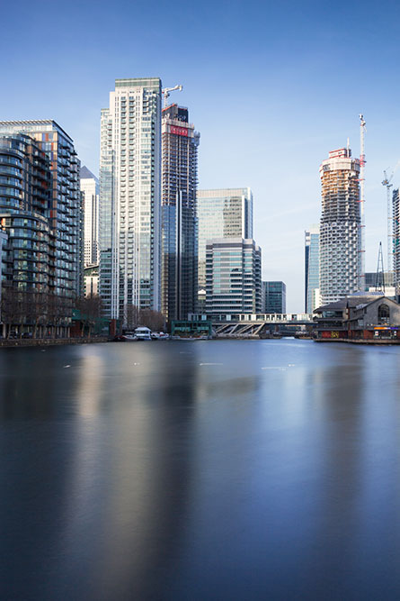 London Neues Bankenviertel Langzeitbelichtung, Londown new bank destrict long exposure