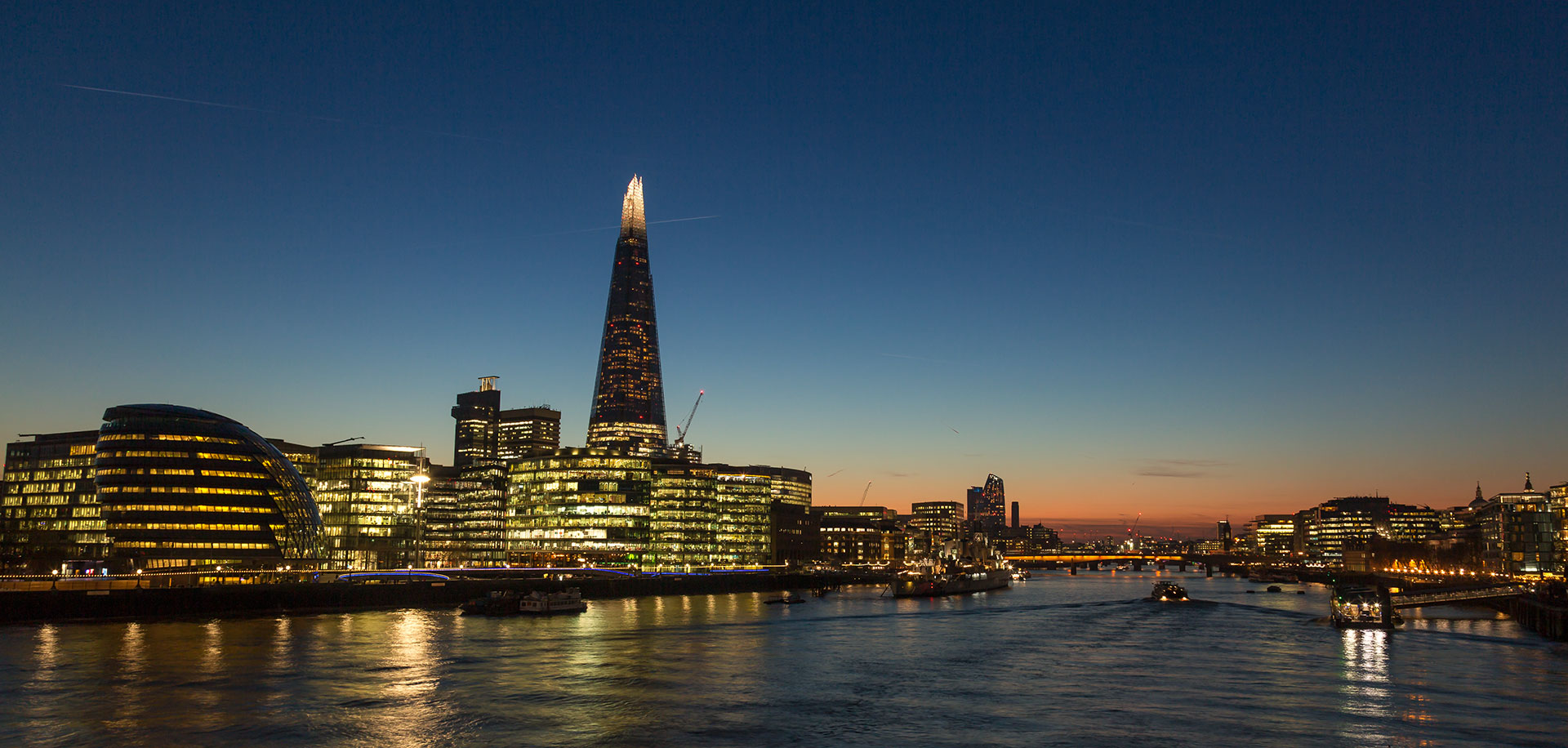 London Panorama bei Nacht, London Panorama at night