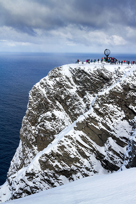 Nordkap Fels Winter, North Cape Winter