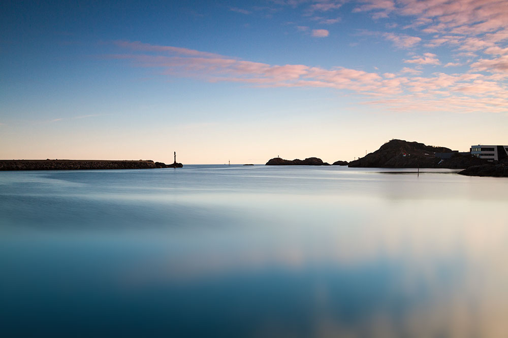 Svolvaer Leuchtturm Langzeitbelichtung, Svolvaer Lighthouse Long exposure