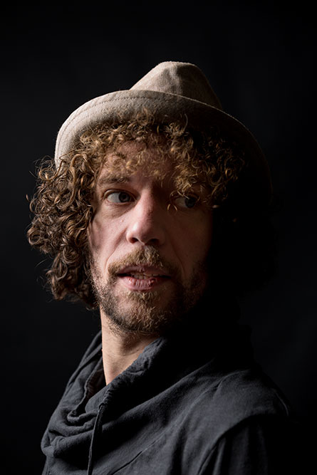 Mann mit Hut Portrait, Man with hat portrait