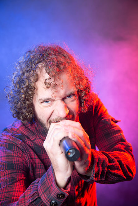 Rocksänger Portrait, Rock n Roll singer portrait