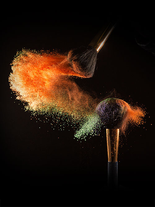 Gabi Bonset Kosmetik Pinsel Puder Explosion, Cosmetic brush powder explosion